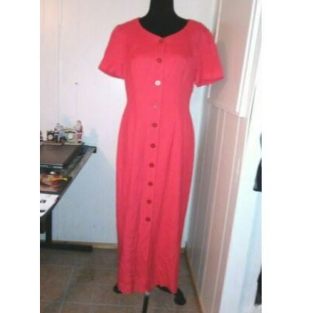 Gorgeous Maggy London Modest Dress Coral pink 8